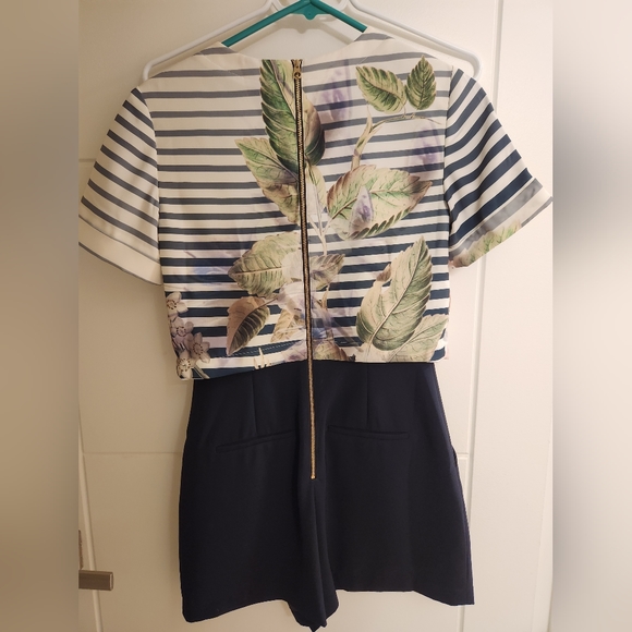 Ted Baker Floral Sailor Romper - Picture 2 of 3